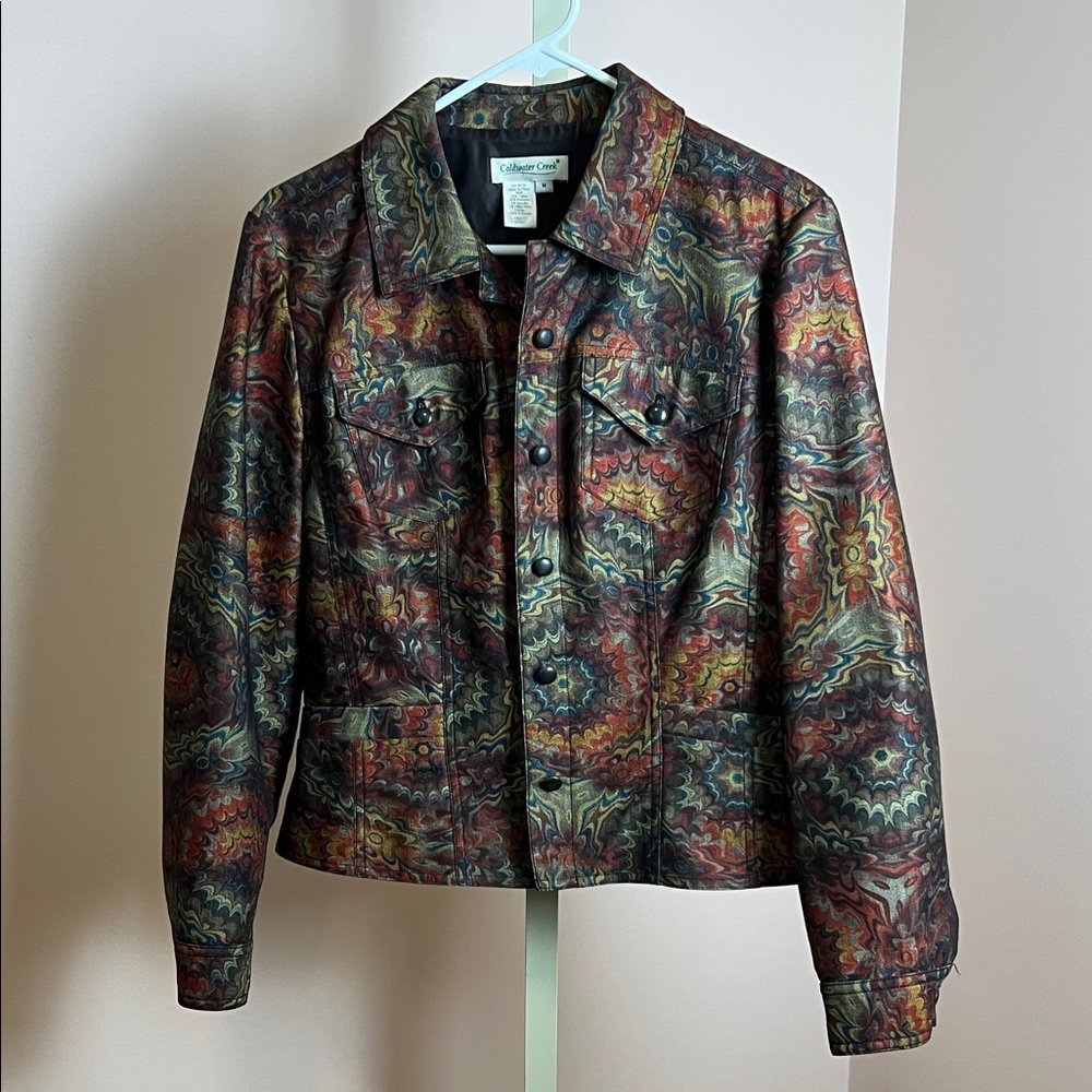 Coldwater Creek Women's Patterned Jean Jacket